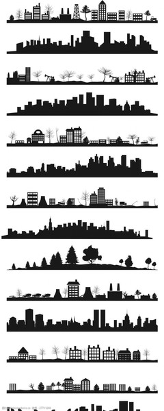 建筑剪影艺术与建筑技术服务 创意与专业的融合